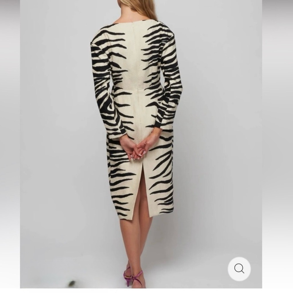 Dries Van Noten Debra Zebra Sheath Dress - Picture 5 of 9